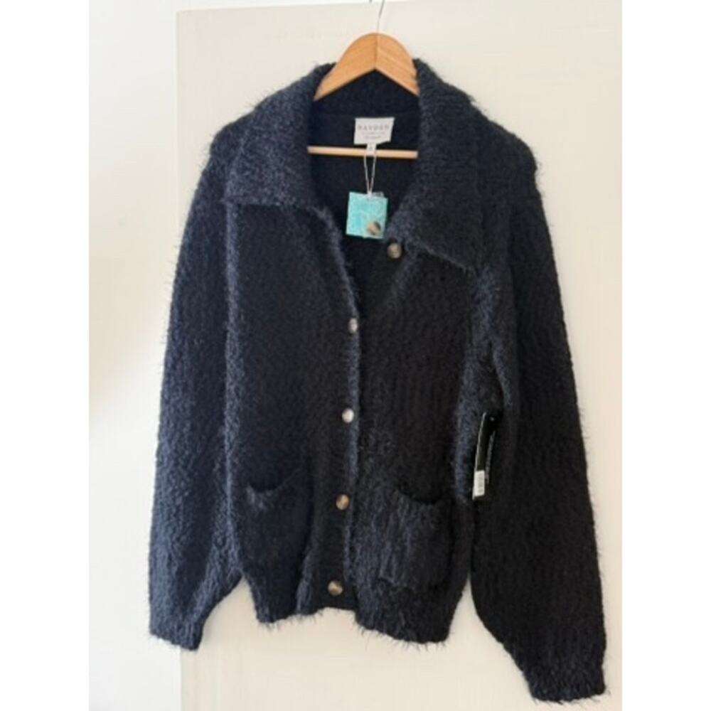 Hayden Black Knit‎ Cardigan NWT Cozy Button Front Textured Sweater ✨